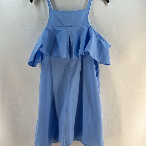 Adrienne Cotton Skinny Strap Ruffled Mini Dress, S - Picture 5 of 9